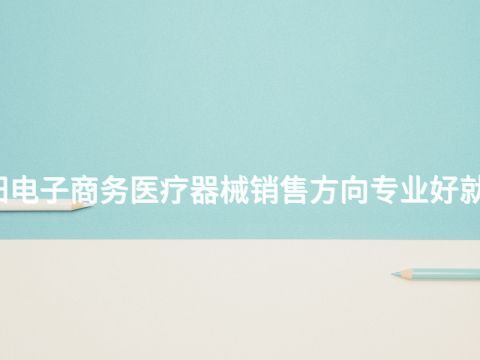 沈阳电子商务医疗器械销售方向专业好就业吗