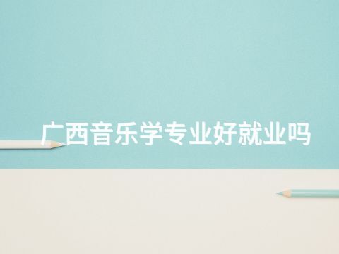 廣西音樂學專業(yè)好就業(yè)嗎