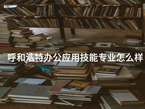 呼和浩特办公应用技能专业怎么样