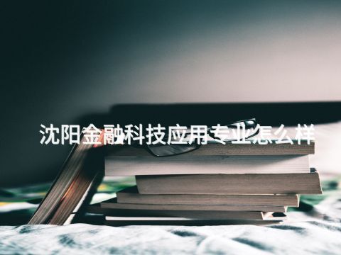 沈阳金融科技应用专业怎么样(图1) 沈阳金融科技应用专业怎么样(图1)