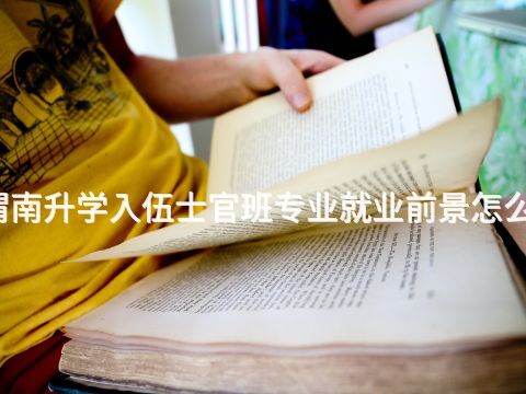 渭南升学入伍士官班专业就业前景怎么样(图1) 渭南升学入伍士官班专业就业前景怎么样(图1)