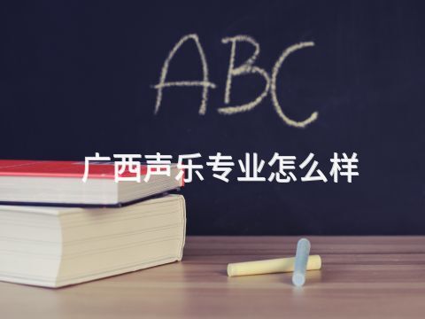 广西声乐专业怎么样