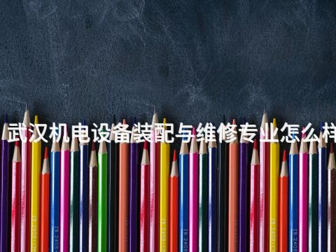 武汉机电设备装配与维修专业怎么样