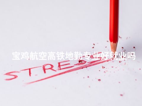宝鸡航空高铁地勤专业好就业吗