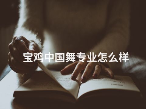 宝鸡中国舞专业怎么样