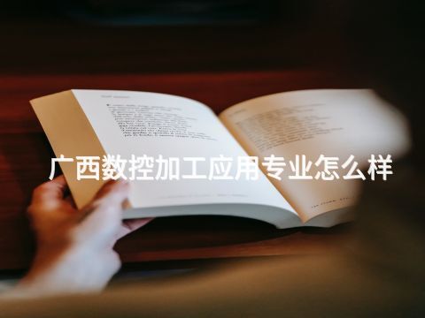 广西数控加工应用专业怎么样(图1) 广西数控加工应用专业怎么样(图1)