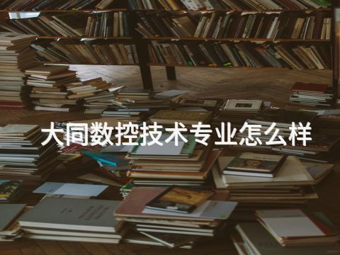 大同数控技术专业怎么样