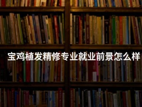宝鸡植发精修专业就业前景怎么样(图1) 宝鸡植发精修专业就业前景怎么样(图1)