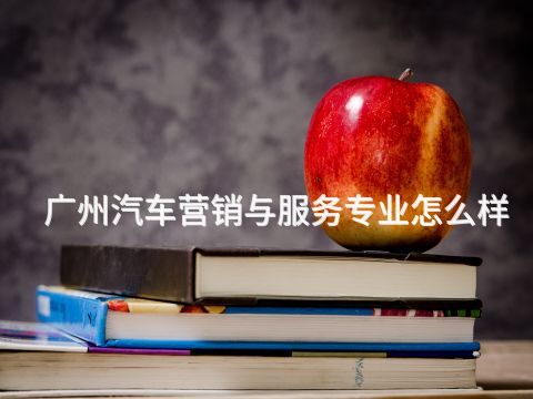 广州汽车营销与服务专业怎么样