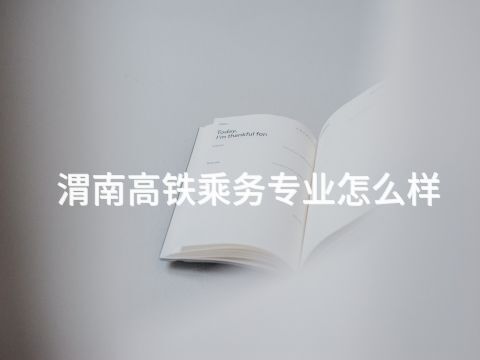 渭南高铁乘务专业怎么样