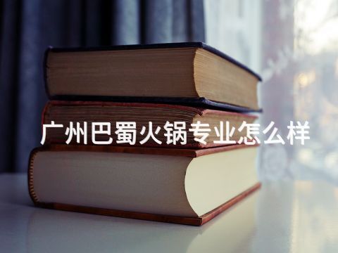 广州巴蜀火锅专业怎么样