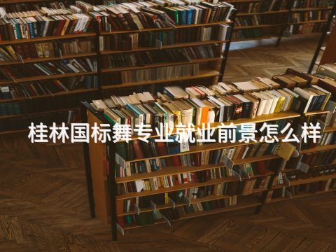 桂林国标舞专业就业前景怎么样