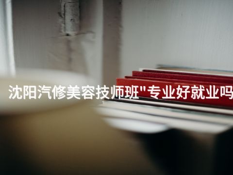 沈阳汽修美容技师班"专业好就业吗