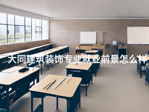 大同建筑装饰专业就业前景怎么样