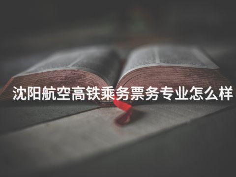 沈阳航空高铁乘务票务专业怎么样