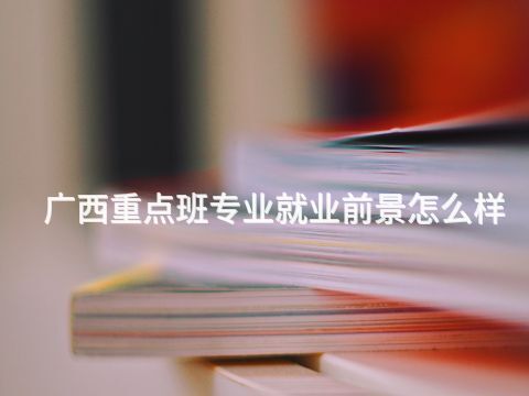 广西重点班专业就业前景怎么样(图1) 广西重点班专业就业前景怎么样(图1)