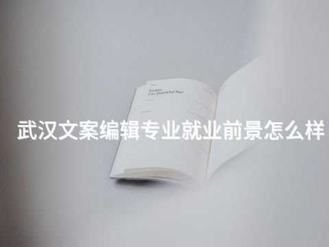武汉文案编辑专业就业前景怎么样