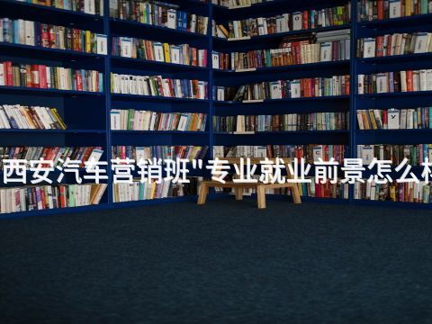 西安汽车营销班"专业就业前景怎么样