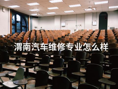 渭南汽车维修专业怎么样