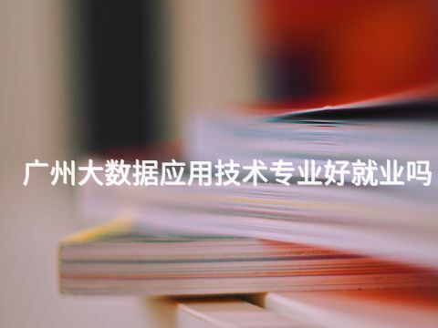 广州大数据应用技术专业好就业吗