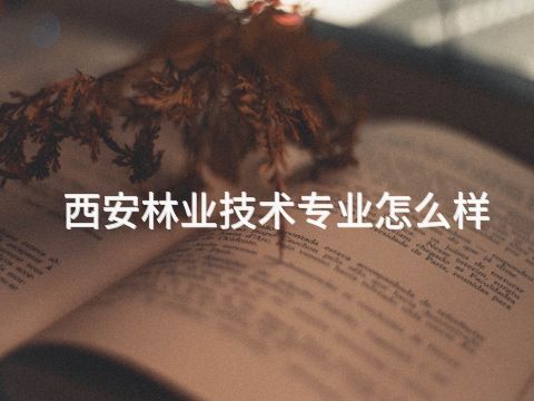西安林业技术专业怎么样