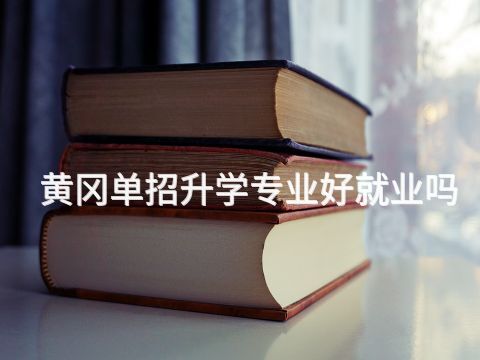 黃岡單招升學專業好就業嗎
