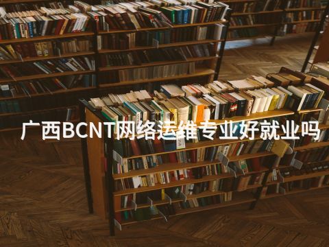 廣西BCNT網絡運維專業好就業嗎