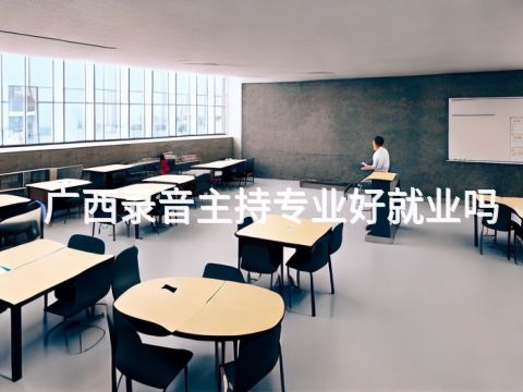广西录音主持专业好就业吗