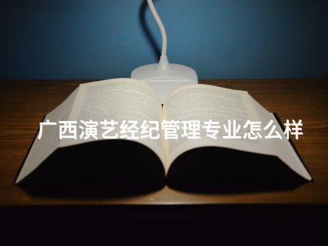 广西演艺经纪管理专业怎么样