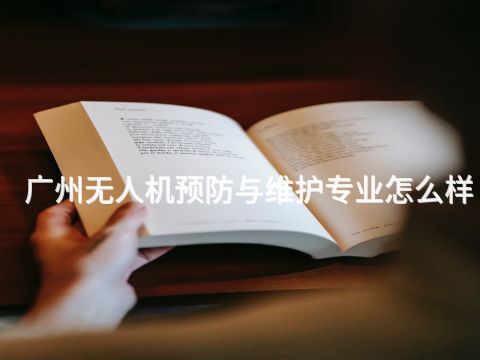 广州无人机预防与维护专业怎么样