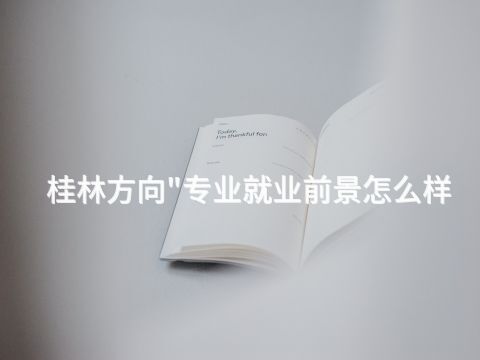 桂林方向"专业就业前景怎么样(图1) 桂林方向"专业就业前景怎么样(图1)