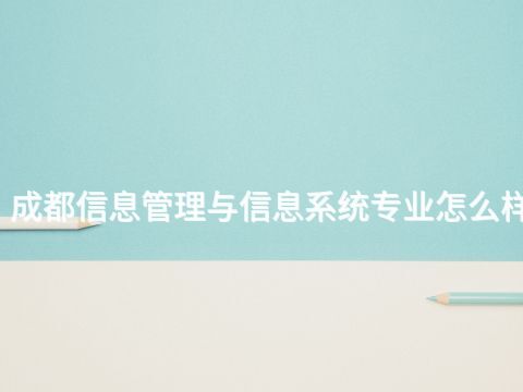 成都信息管理与信息系统专业怎么样(图1) 成都信息管理与信息系统专业怎么样(图1)