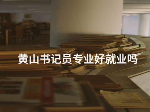 黄山书记员专业好就业吗