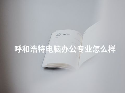 呼和浩特电脑办公专业怎么样