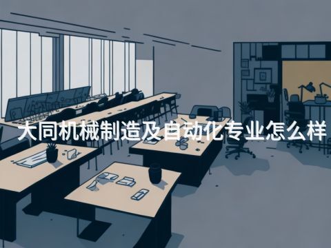 大同机械制造及自动化专业怎么样