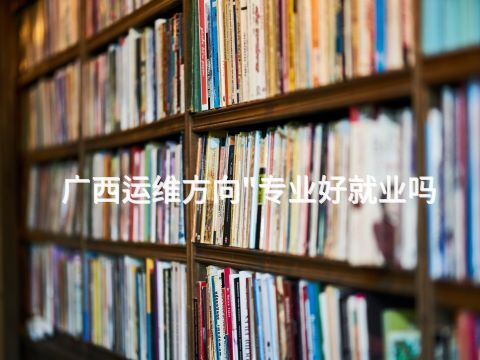 广西运维方向"专业好就业吗