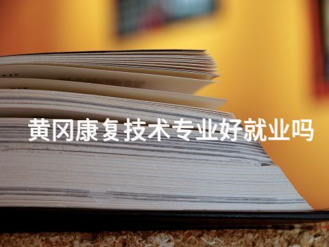 黃岡康復技術專業好就業嗎