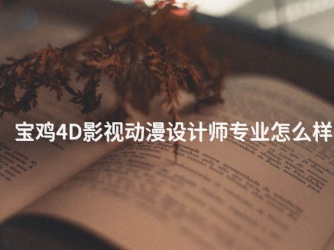 宝鸡4D影视动漫设计师专业怎么样