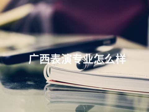 广西表演专业怎么样