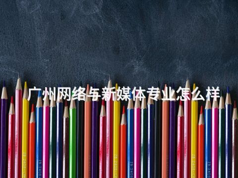 广州网络与新媒体专业怎么样