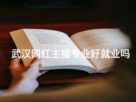 武汉网红主播专业好就业吗