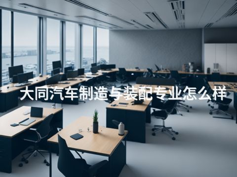 大同汽车制造与装配专业怎么样(图1)