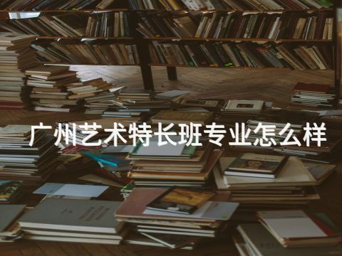 广州艺术特长班专业怎么样