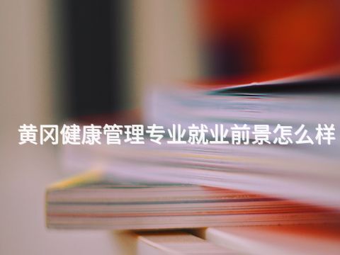 黄冈健康管理专业就业前景怎么样